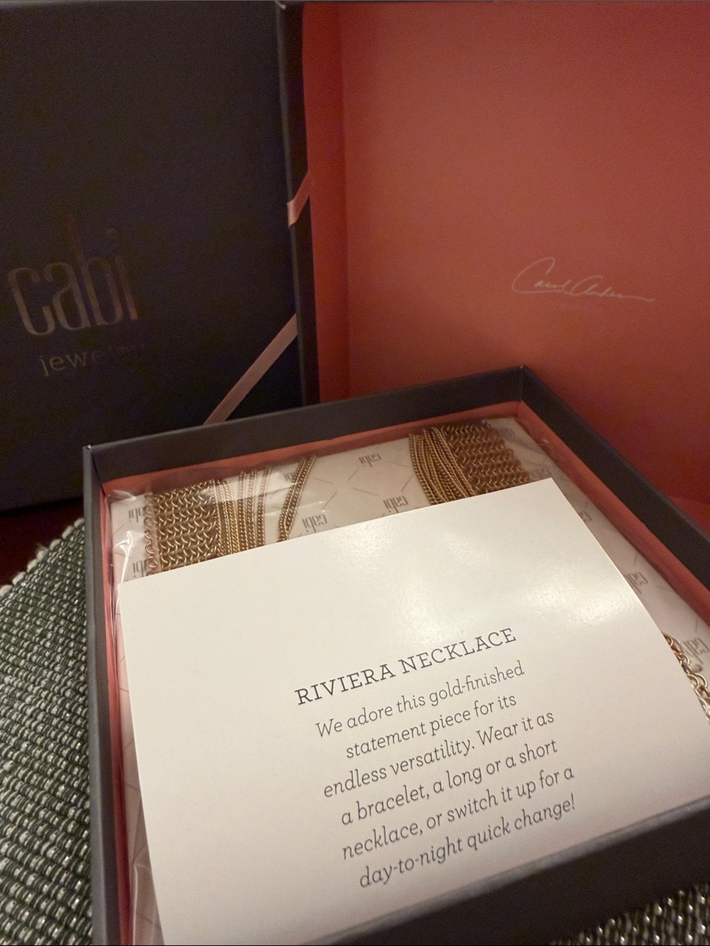CAbi Gold Riviera Necklace